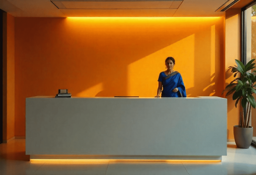 Chennai Office Reception Area Design